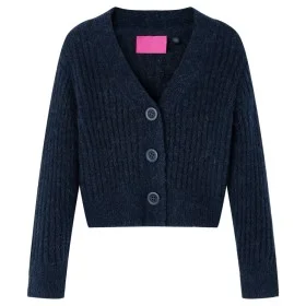 Rebeca de punto infantil azul marino 116 de vidaXL, Camisetas para niños - Ref: Foro24-14954, Precio: 13,36 €, Descuento: %