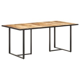 Mesa de comedor madera de mango rugosa 180 cm en Mesas de comedor | Comprar online en Foru.es