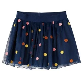 Falda infantil de tul con lunares azul marino 92 de vidaXL, Pantalones de niños - Ref: Foro24-13504, Precio: 10,22 €, Descuen...