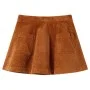 Falda infantil con bolsillos pana color coñac 116 de vidaXL, Pantalones de niños - Ref: Foro24-13881, Precio: 9,97 €, Descuen...