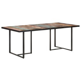Mesa de comedor de madera maciza reciclada 200 cm en Mesas de comedor | Comprar online en Foru.es