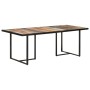 Mesa de comedor de madera maciza reciclada 200 cm en Mesas de comedor | Comprar online en Foru.es