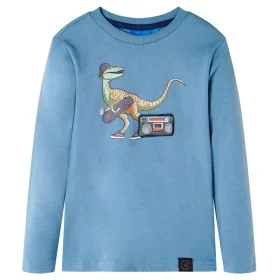 Camiseta infantil de manga larga azul medio 128 de vidaXL, Camisetas para niños - Ref: Foro24-12847, Precio: 11,75 €, Descuen...