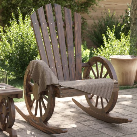 Sillas mecedoras Adirondack 2 uds madera maciza de abeto en Sillas de jardín | Comprar online en Foru.es