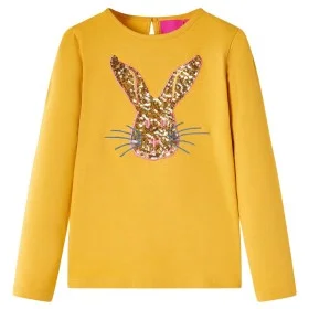 Camiseta infantil de manga larga color ocre 104 de vidaXL, Camisetas para niños - Ref: Foro24-13965, Precio: 9,12 €, Descuent...
