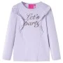 Camiseta infantil de manga larga lila claro 92 de vidaXL, Camisetas para niños - Ref: Foro24-14219, Precio: 9,17 €, Descuento: %