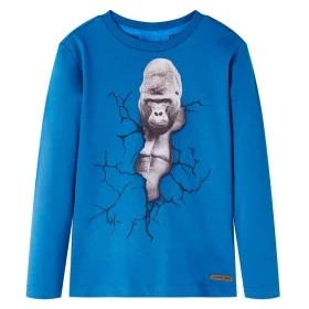 Camiseta infantil de manga larga azul petróleo 140 de vidaXL, Camisetas para niños - Ref: Foro24-13228, Precio: 11,92 €, Desc...
