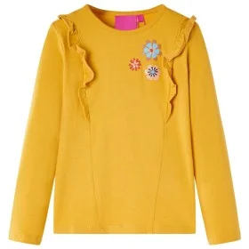 Camiseta infantil de manga larga ocre oscuro 128 de vidaXL, Camisetas para niños - Ref: Foro24-13677, Precio: 8,30 €, Descuen...