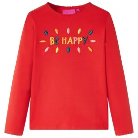 Camiseta infantil de manga larga rojo 140 de vidaXL, Camisetas para niños - Ref: Foro24-13718, Precio: 8,45 €, Descuento: %
