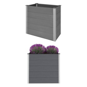 Arriate de WPC gris 100x50x91 cm de vidaXL, Maceteros y jardineras - Ref: Foro24-43604, Precio: 319,63 €, Descuento: %