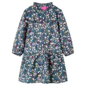 Vestido infantil de manga larga azul oscuro 116 de vidaXL, Vestidos de niños - Ref: Foro24-14411, Precio: 11,65 €, Descuento: %