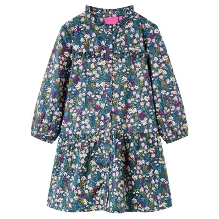 Vestido infantil de manga larga azul oscuro 140 de vidaXL, Vestidos de niños - Ref: Foro24-14413, Precio: 11,65 €, Descuento: %