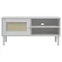 Mueble de TV SENJA aspecto ratán madera pino blanco 106x40x49cm de vidaXL, Muebles TV - Ref: Foro24-358041, Precio: 75,24 €, ...