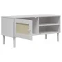 Mueble de TV SENJA aspecto ratán madera pino blanco 106x40x49cm de vidaXL, Muebles TV - Ref: Foro24-358041, Precio: 75,24 €, ...