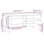 Mueble de TV SENJA aspecto ratán madera pino blanco 106x40x49cm de vidaXL, Muebles TV - Ref: Foro24-358041, Precio: 75,24 €, ...