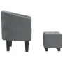 Sessel mit dunkelgrauem Samthocker von vidaXL, Sessel - Ref: Foro24-356478, Preis: 155,41 €, Rabatt: %