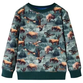 Sudadera infantil verde oscuro 104 de vidaXL, Camisetas para niños - Ref: Foro24-12980, Precio: 12,41 €, Descuento: %