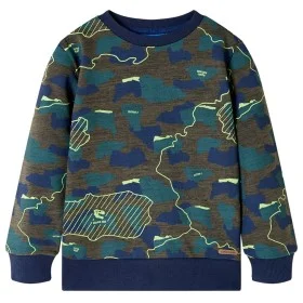 Sudadera infantil caqui oscuro mélange 128 by vidaXL, Kids T-shirts - Ref: Foro24-13242, Price: 12,91 €, Discount: %
