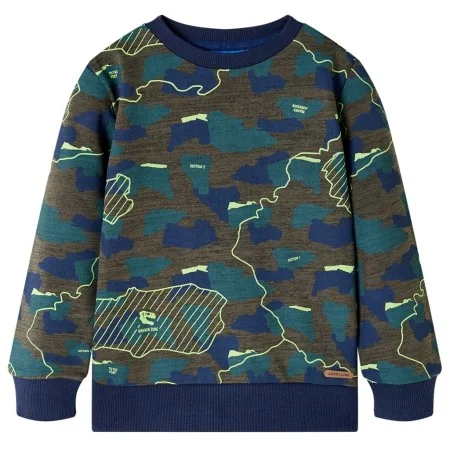 Sudadera infantil caqui oscuro mélange 128 de vidaXL, Camisetas para niños - Ref: Foro24-13242, Precio: 12,91 €, Descuento: %