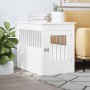 Jaula para perros madera de ingeniería blanco 55x80x68 cm de vidaXL, Casetas para perros - Ref: Foro24-838323, Precio: 88,73 ...