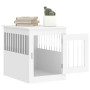 Jaula para perros madera de ingeniería blanco 55x75x65 cm de vidaXL, Casetas para perros - Ref: Foro24-838316, Precio: 91,00 ...