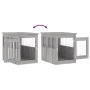 Jaula para perros madera de ingeniería gris Sonoma 55x75x65 cm de vidaXL, Casetas para perros - Ref: Foro24-838321, Precio: 9...