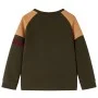 Sudadera infantil caqui oscuro y camel 116 de vidaXL, Camisetas para niños - Ref: Foro24-13391, Precio: 13,50 €, Descuento: %