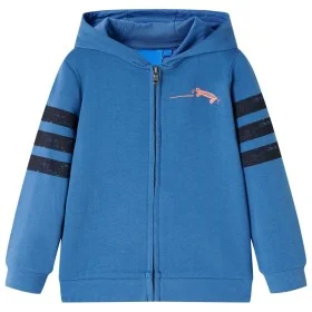 Sudadera infantil con capucha azul 140 de vidaXL, Camisetas para niños - Ref: Foro24-13403, Precio: 17,25 €, Descuento: %
