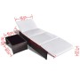 Sillas de jardín reclinables con mesa 2 uds ratán PE marrón de vidaXL, Tumbonas - Ref: Foro24-43068, Precio: 172,05 €, Descue...