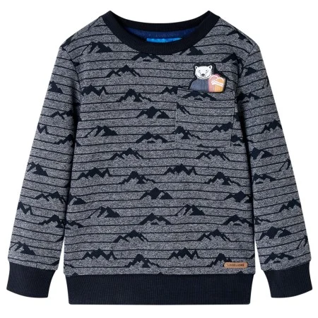 Sudadera infantil azul marino mélange 104 de vidaXL, Camisetas para niños - Ref: Foro24-13150, Precio: 13,30 €, Descuento: %