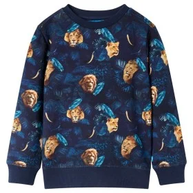 Sudadera infantil azul marino 140 de vidaXL, Camisetas para niños - Ref: Foro24-13318, Precio: 12,91 €, Descuento: %