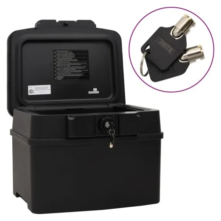 Caja fuerte negra 44x37x34 cm de vidaXL, Cajas fuertes - Ref: Foro24-154962, Precio: 154,60 €, Descuento: %