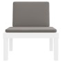 Tumbona con cojines PP blanco de vidaXL, Tumbonas - Ref: Foro24-364724, Precio: 169,04 €, Descuento: %
