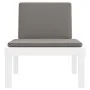 Tumbona con cojines PP blanco de vidaXL, Tumbonas - Ref: Foro24-364724, Precio: 159,73 €, Descuento: %