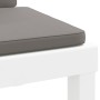 Tumbona con cojines PP blanco de vidaXL, Tumbonas - Ref: Foro24-364724, Precio: 169,04 €, Descuento: %