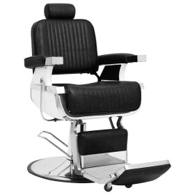 Silla de peluquería de cuero sintético negro 68x69x116 cm de vidaXL, Sillas de peluquería - Ref: Foro24-110168, Precio: 837,1...
