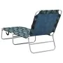 Faltbarer Liegestuhl aus Stahl und bedrucktem Blattstoff von vidaXL, Liegen - Ref: Foro24-310331, Preis: 60,91 €, Rabatt: %