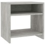Mesita de noche madera contrachapada gris hormigón 40x30x40 cm de vidaXL, Mesitas de noche - Ref: Foro24-800017, Precio: 29,6...