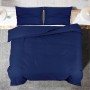Juego de funda nórdica microfibra ligera azul marino 260x220 cm de vidaXL, Fundas de nórdico - Ref: Foro24-136013, Precio: 26...