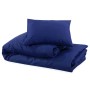 Juego de funda nórdica microfibra ligera azul marino 260x220 cm de vidaXL, Fundas de nórdico - Ref: Foro24-136013, Precio: 26...