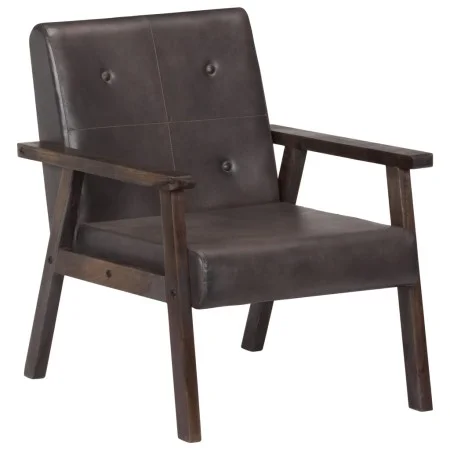 Echter grauer Ledersessel von vidaXL, Sessel - Ref: Foro24-247643, Preis: 211,68 €, Rabatt: %