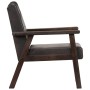 Sillón de cuero auténtico gris de vidaXL, Sillones - Ref: Foro24-247643, Precio: 215,30 €, Descuento: %