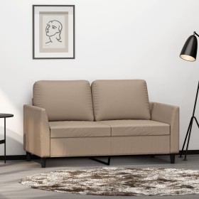 Sofá de 2 plazas de cuero sintético color capuchino 120 cm de vidaXL, Sofás - Ref: Foro24-359332, Precio: 201,19 €, Descuento: %