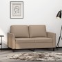 Sofá de 2 plazas de cuero sintético color capuchino 120 cm de vidaXL, Sofás - Ref: Foro24-359332, Precio: 201,19 €, Descuento: %