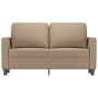 Sofá de 2 plazas de cuero sintético color capuchino 120 cm de vidaXL, Sofás - Ref: Foro24-359332, Precio: 201,19 €, Descuento: %