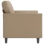 Sofá de 2 plazas de cuero sintético color capuchino 120 cm de vidaXL, Sofás - Ref: Foro24-359332, Precio: 198,57 €, Descuento: %