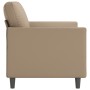 Sofá de 2 plazas de cuero sintético color capuchino 120 cm de vidaXL, Sofás - Ref: Foro24-359332, Precio: 201,19 €, Descuento: %