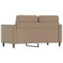 Sofá de 2 plazas de cuero sintético color capuchino 120 cm de vidaXL, Sofás - Ref: Foro24-359332, Precio: 198,57 €, Descuento: %