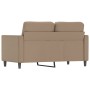 Sofá de 2 plazas de cuero sintético color capuchino 120 cm de vidaXL, Sofás - Ref: Foro24-359332, Precio: 201,19 €, Descuento: %