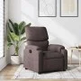 Sillón reclinable de tela marrón oscuro de vidaXL, Sillones - Ref: Foro24-373415, Precio: 193,16 €, Descuento: %